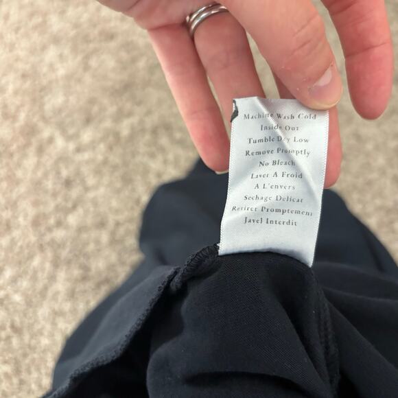 FRANK & EILEEN Heritage Jersey Tank Jumpsuit Sz S Black Essential Basic - Picture 10 of 16